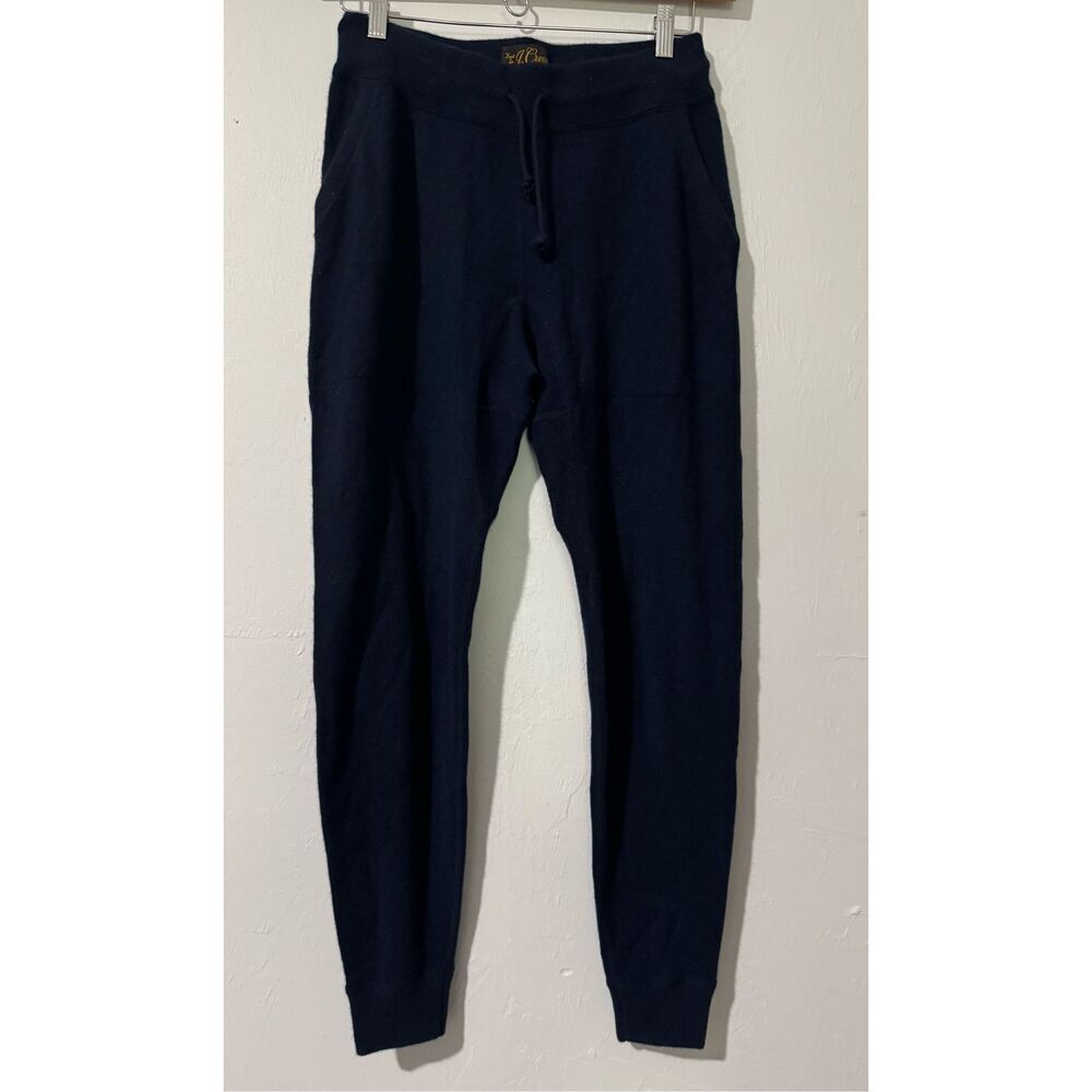 J. Crew 100% Cashmere blue jogger style drawstring waist S